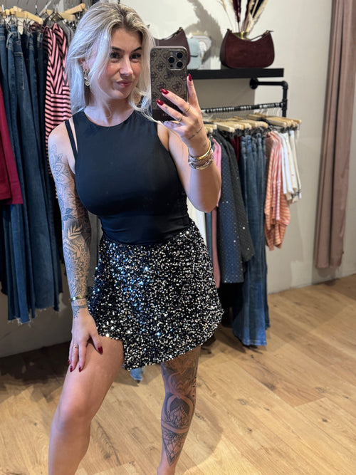 Broek rokje glitter