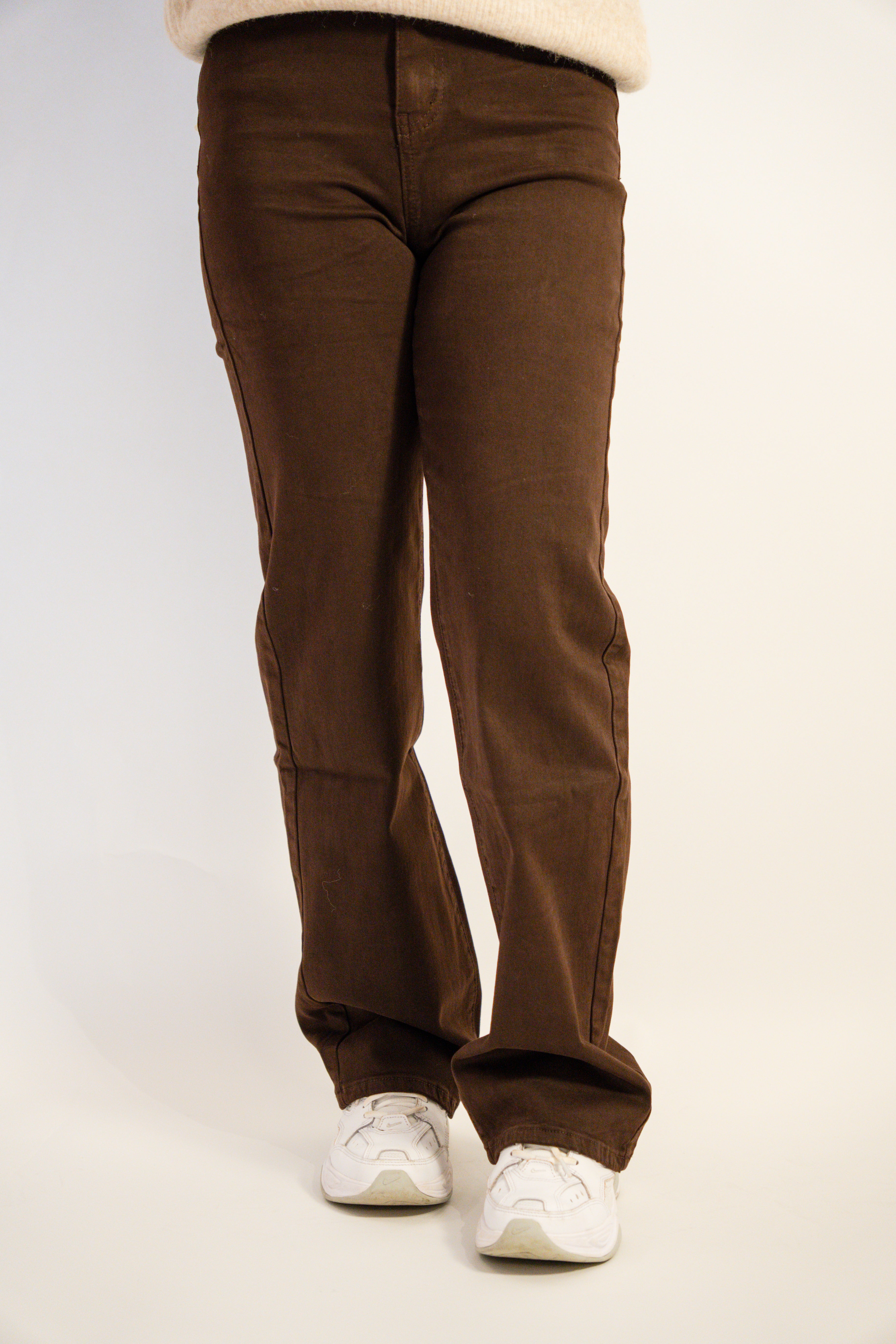 Wide Leg Jeans – Bruin