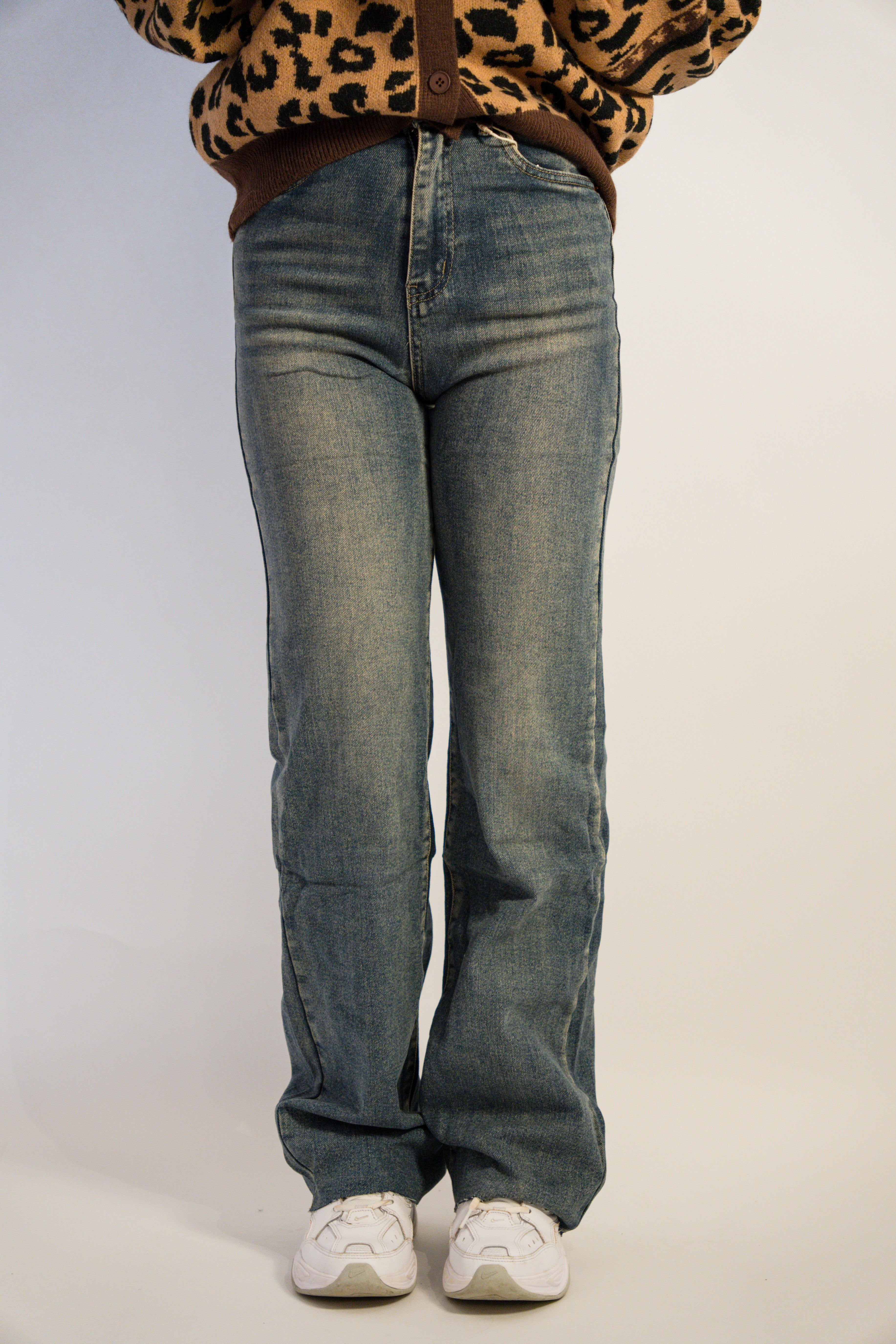 Wide Jeans – Mid Blue