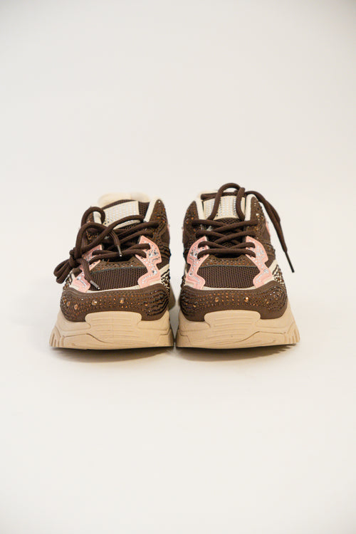 Chunky Sneaker – Brown & Pink