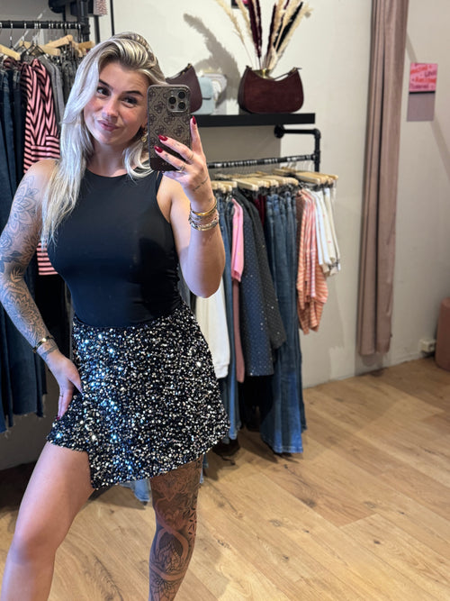 Broek rokje glitter